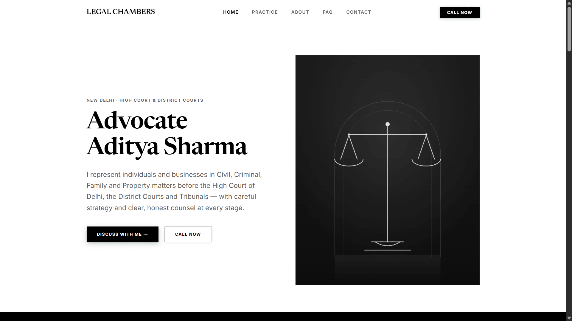 Legal Chambers — website preview